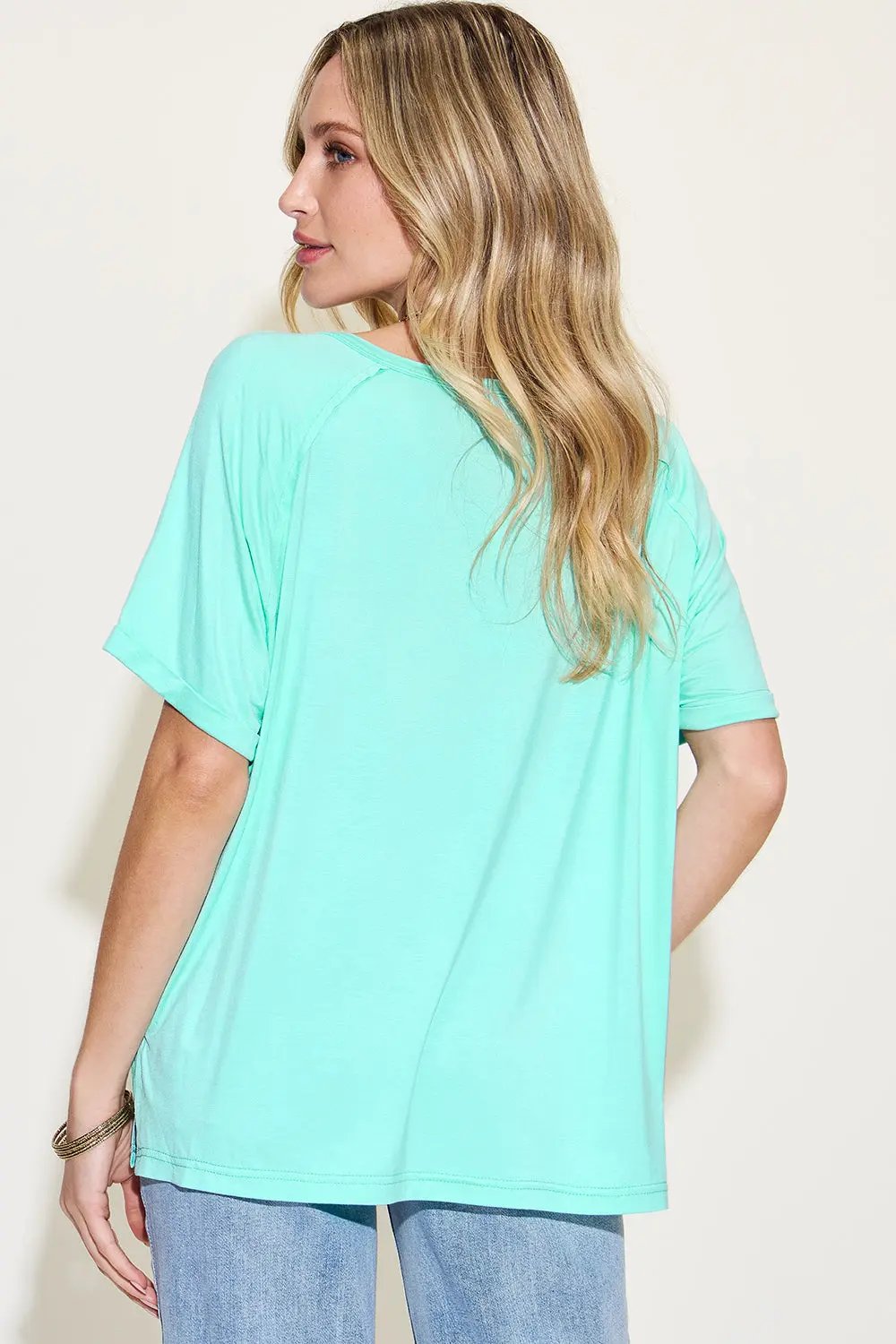 ShopBasicbae: Bamboo V-Neck Tee - Love Salve