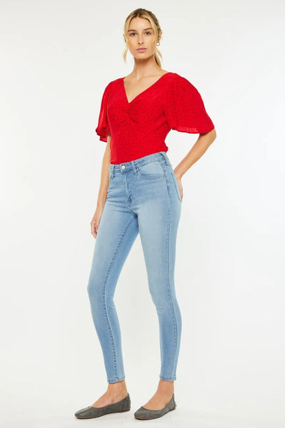 Kancan High Rise Super Skinny Jeans for Women - Love Salve 
