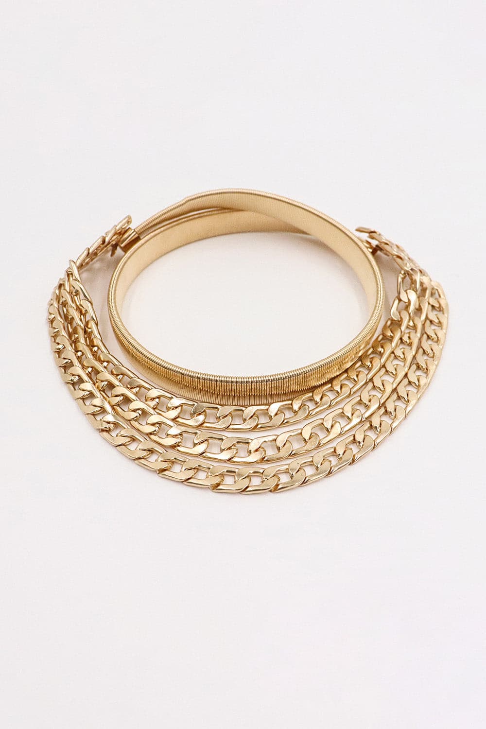 Metal Triple-Layered Chain Belt.