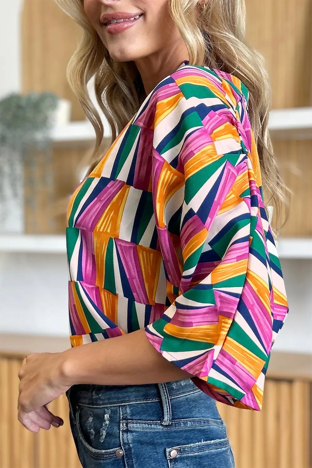 Double Take: Geometric Blouse - Love Salve