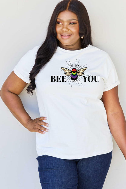 Simply Love Full Size BEE YOU Graphic T-Shirt.