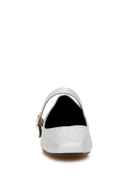 Herma glitter ballerinas with buckle