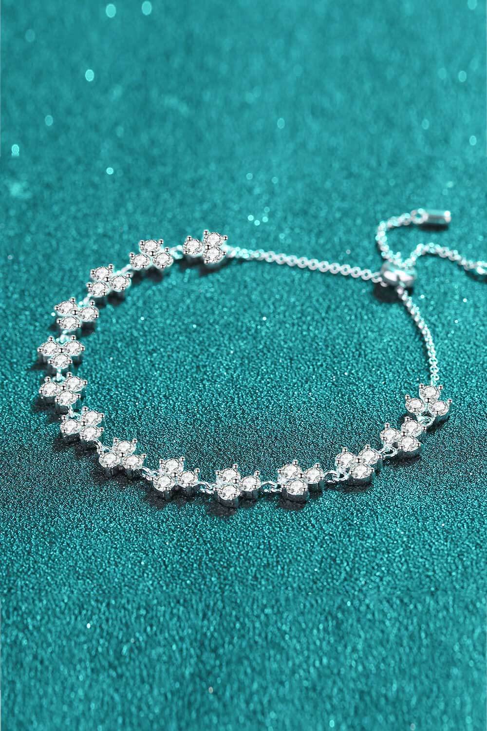 Adjustable Moissanite Bracelet.