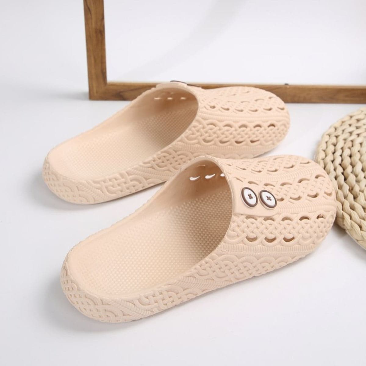 Stylish PVC Flat Slides for Women