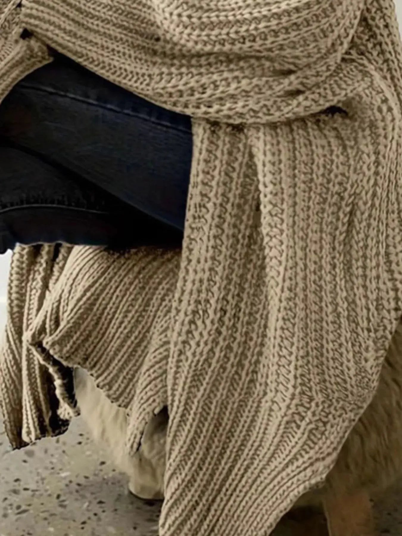 Chunky Knit Open Front Cardigan Simply Love