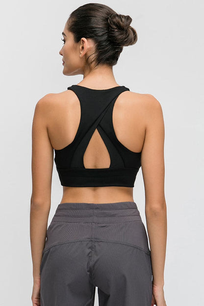 Halter Keyhole Sports Bra.