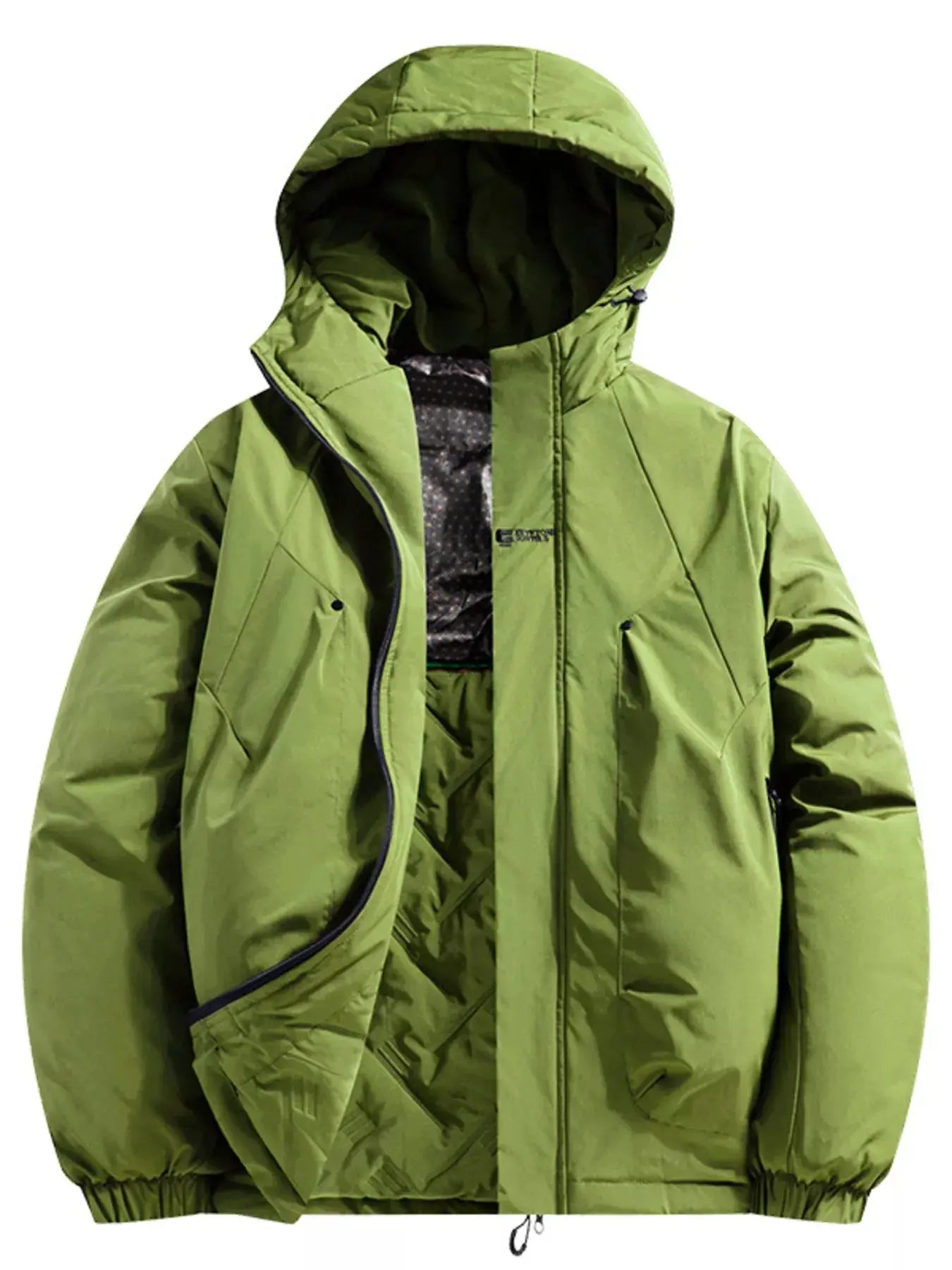Men's Full Size Hooded Padded Winter Coat Plus Size Simply Love