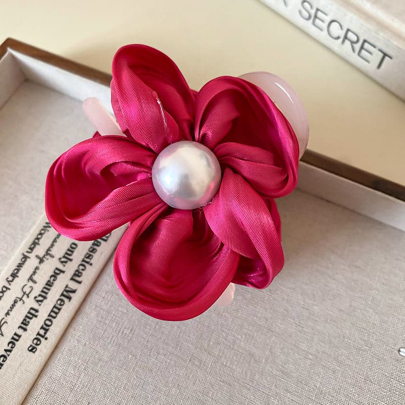 Flower Acrylic Hair Claw Clip.