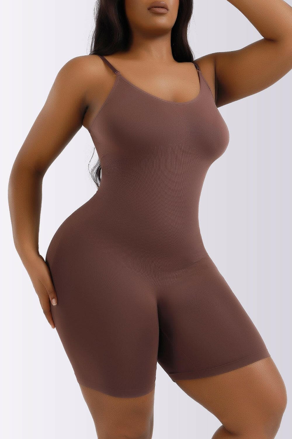 Full Size Spaghetti Strap Shaping Romper.