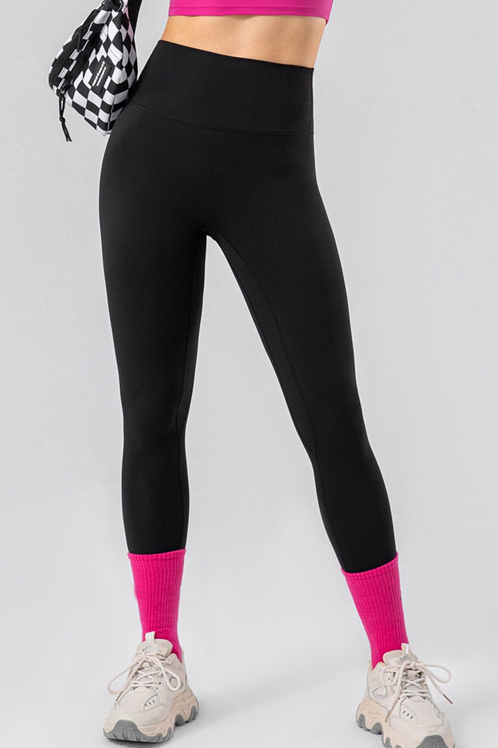 High Waist Wide Waistband Active Leggings.