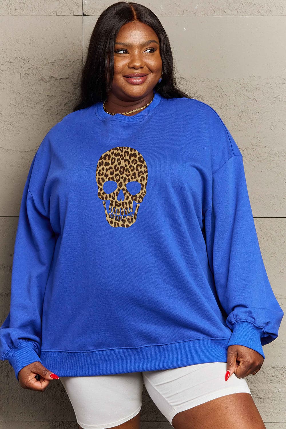 Casual Graphic Sweatshirt - Opaque, Stretchy