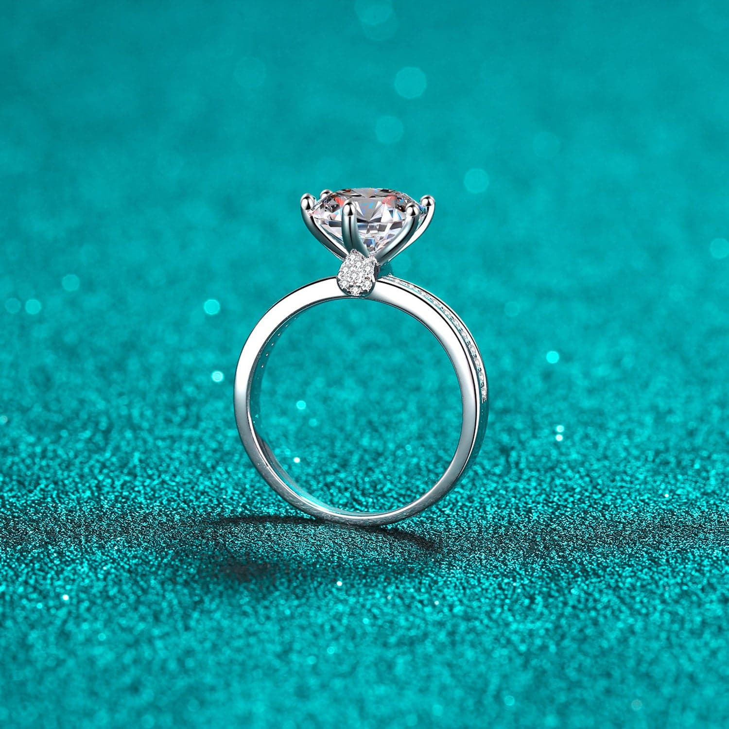 3 Carat Moissanite 925 Sterling Silver Ring.