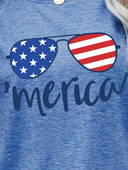 Simply Love: Patriotic Flag Tee