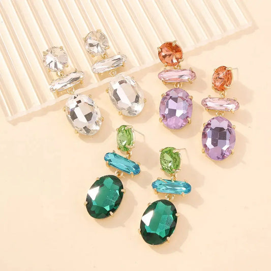 Alloy Geometric Dangle Earrings Simply Love