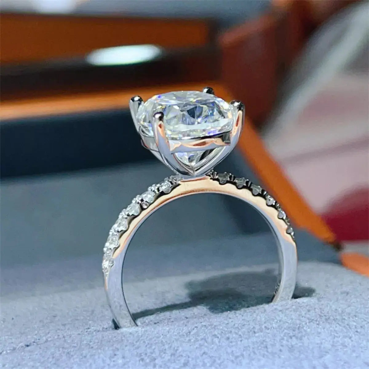8 Carat Moissanite 925 Sterling Silver Ring Simply Love