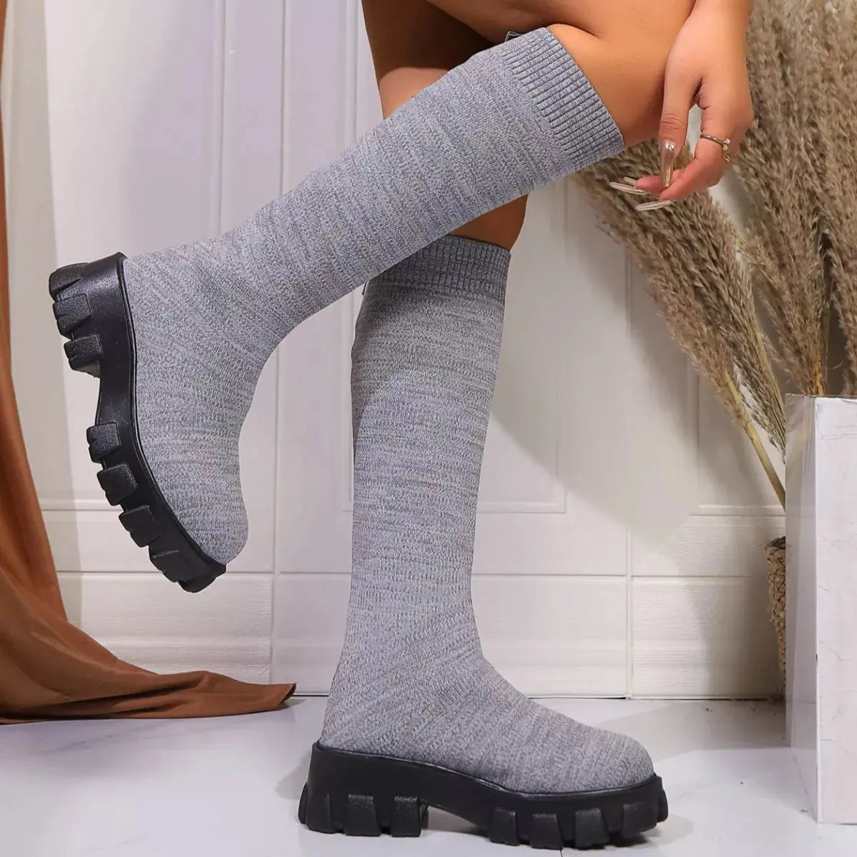 Chunky Platform Knee High Boots Simply Love