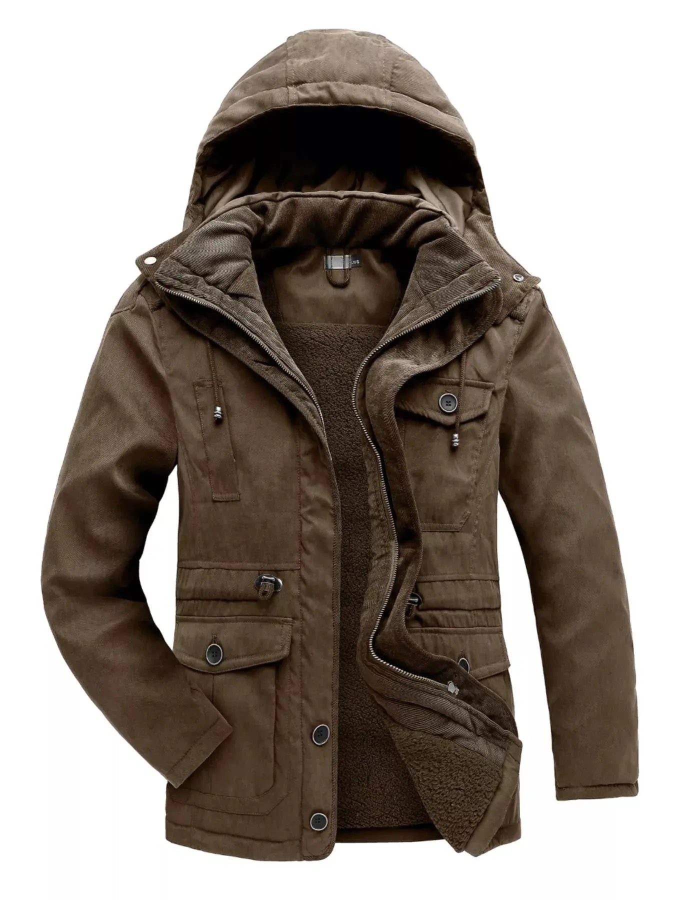 Men's Winter Hooded Zip Up Jacket Simply Love