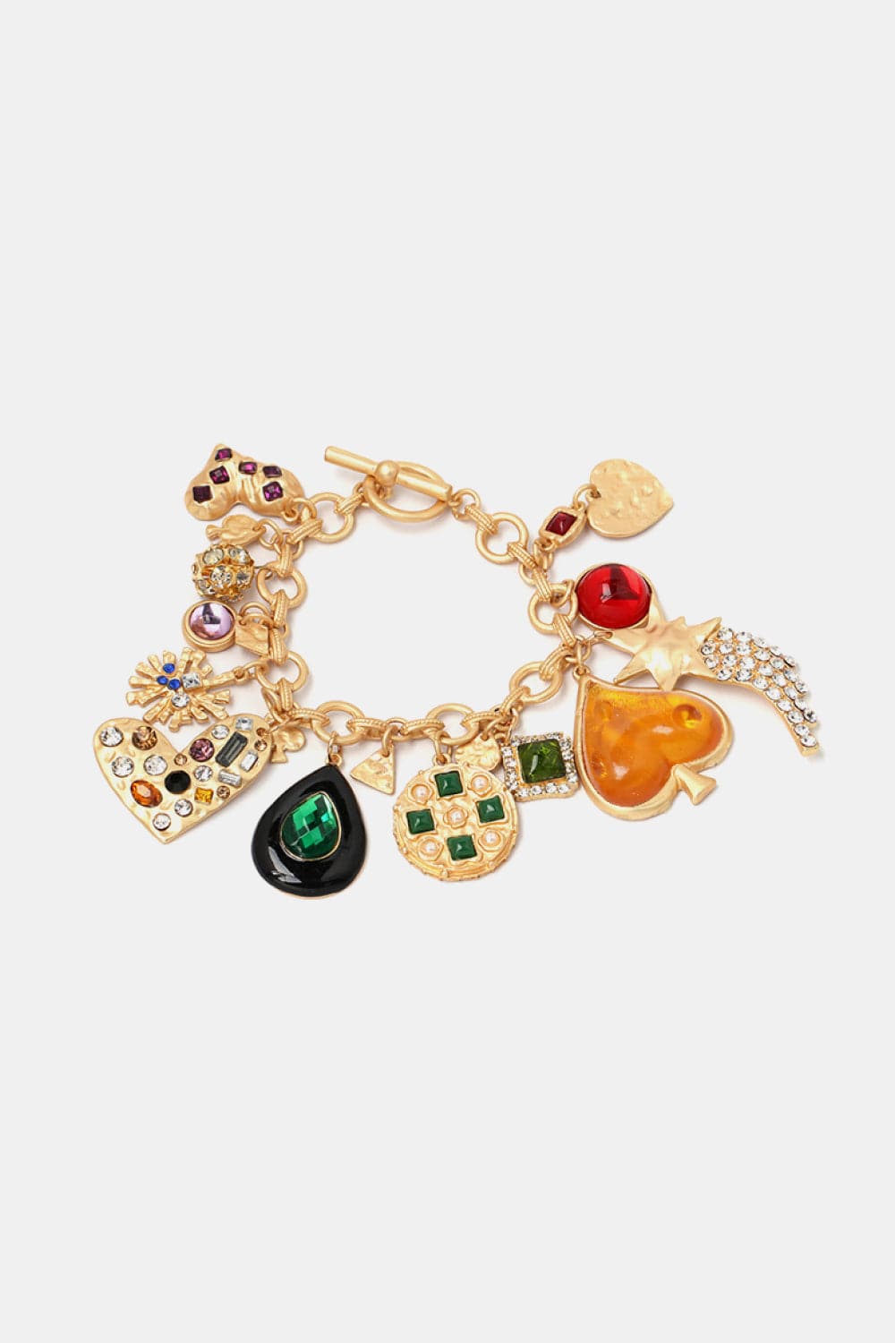 Multi Charm Resin Bracelet.