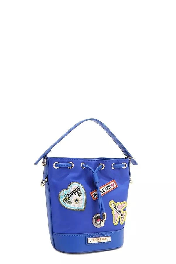 Nicole Lee USA Color Patch Bucket Bag Coco’s Tee Boutique