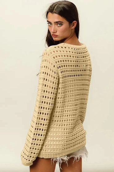 BiBi openwork knit cover up