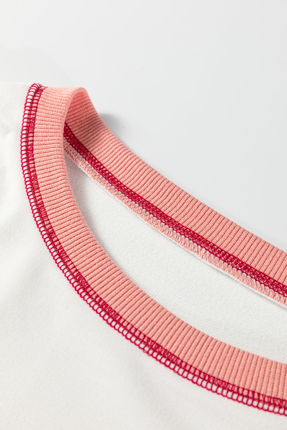 Red Stripe Patchwork Color Block Plus Size Sweatshirt Dear-Lover Dropshipping