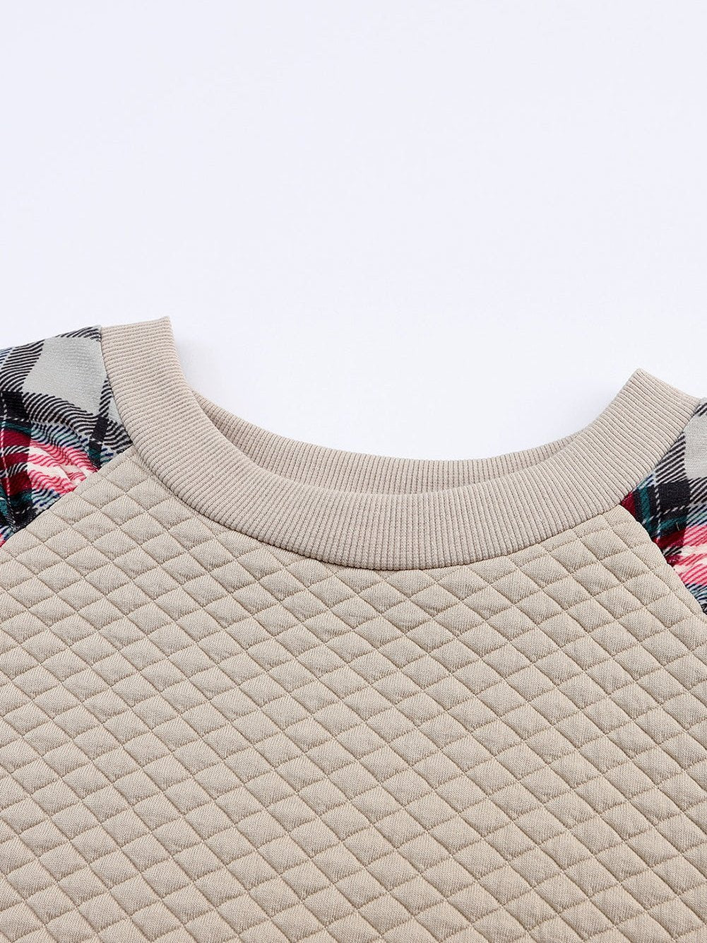 Everyday Plaid and Knit Hoodie