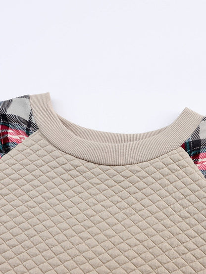 Everyday Plaid and Knit Hoodie