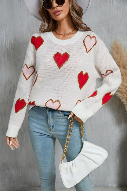 Heartfelt angel wings cozy sweater with contrast detail