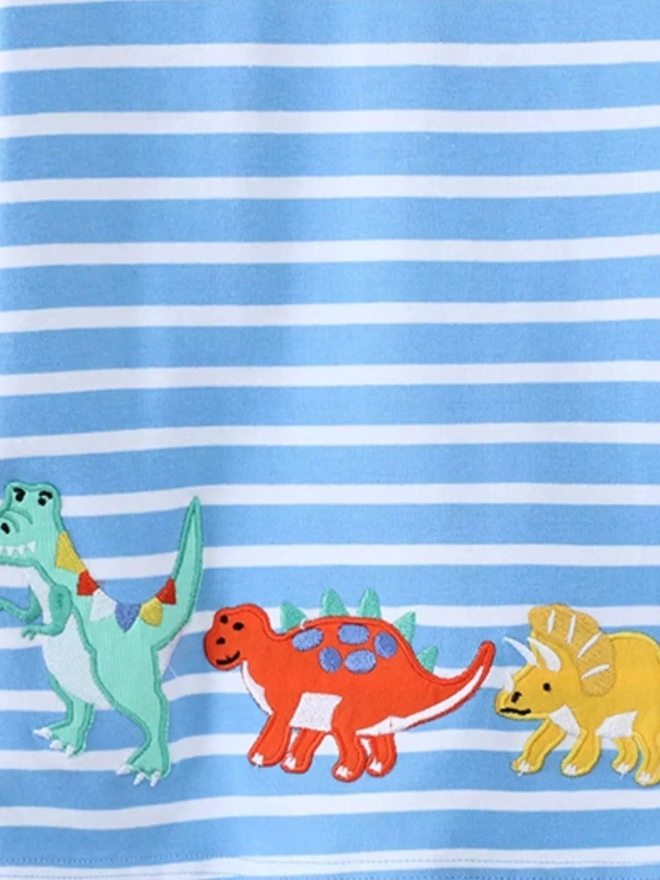 Children's Dinosaur Striped Long Sleeve T-Shirt Simply Love