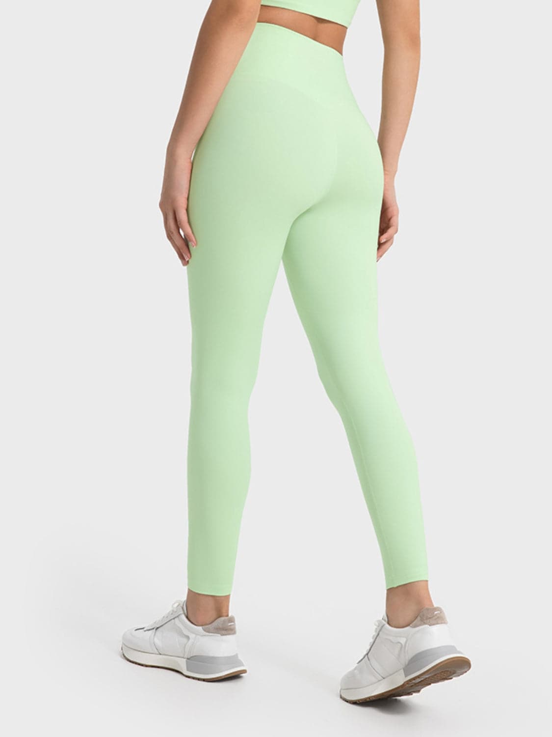 Wide Waistband Sports Leggings.