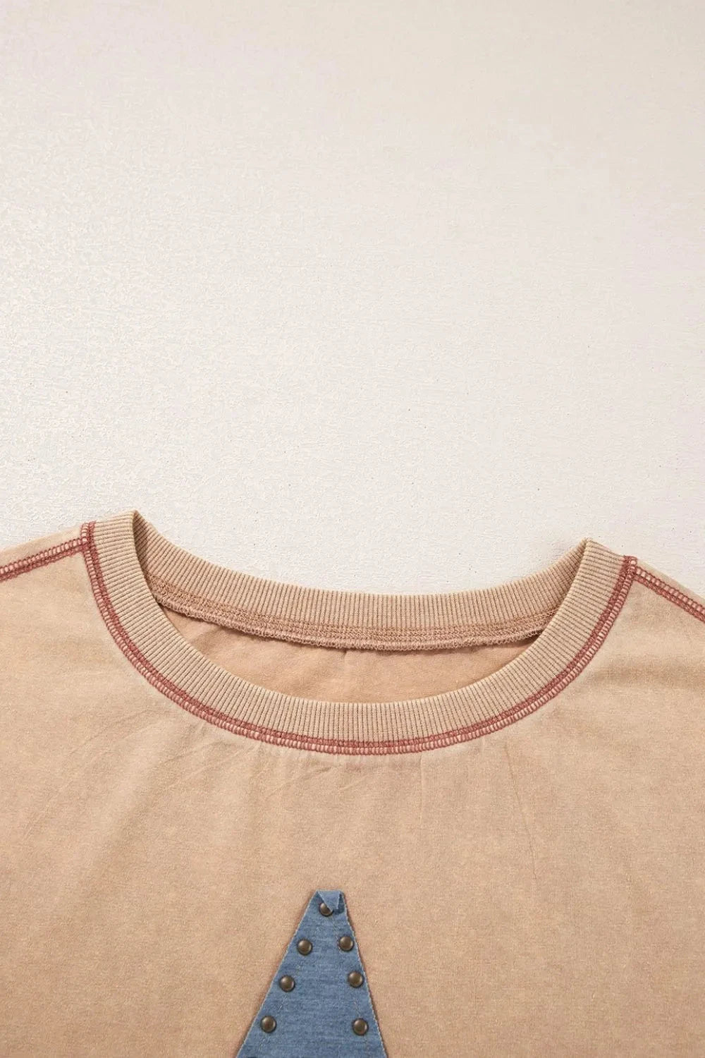 Mineral Wash Stud Beaded Star Pocketed T Shirt Dress Simply Love