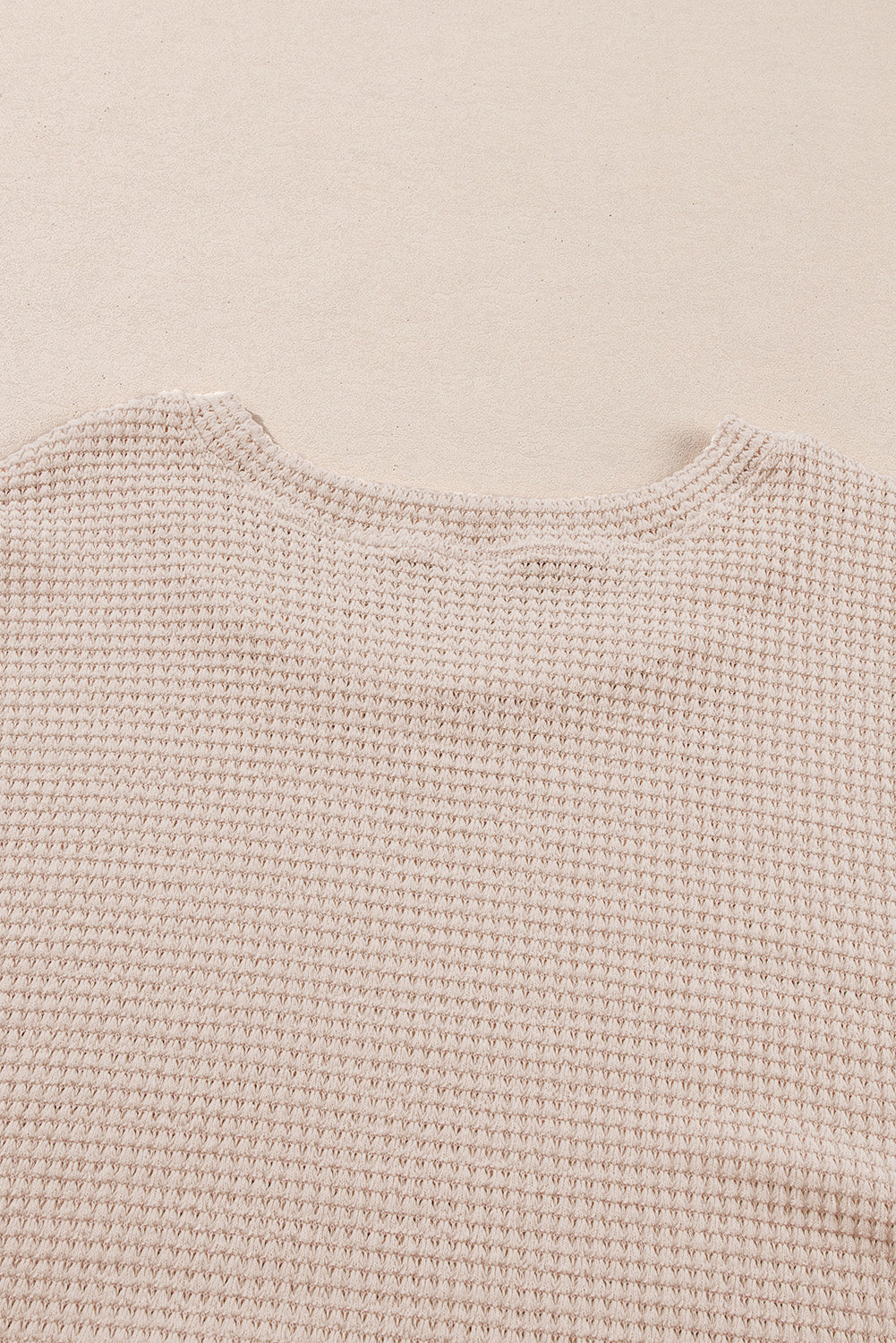 Beige Faux Two Piece Knit Patchwork Floral Plus Size Top Divine Design4U