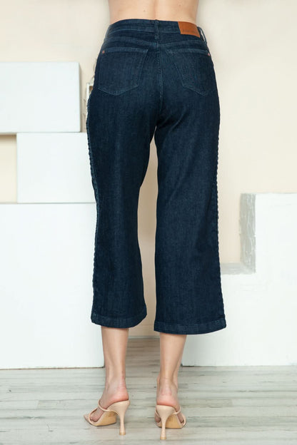 Judy Blue wide leg cropped jeans