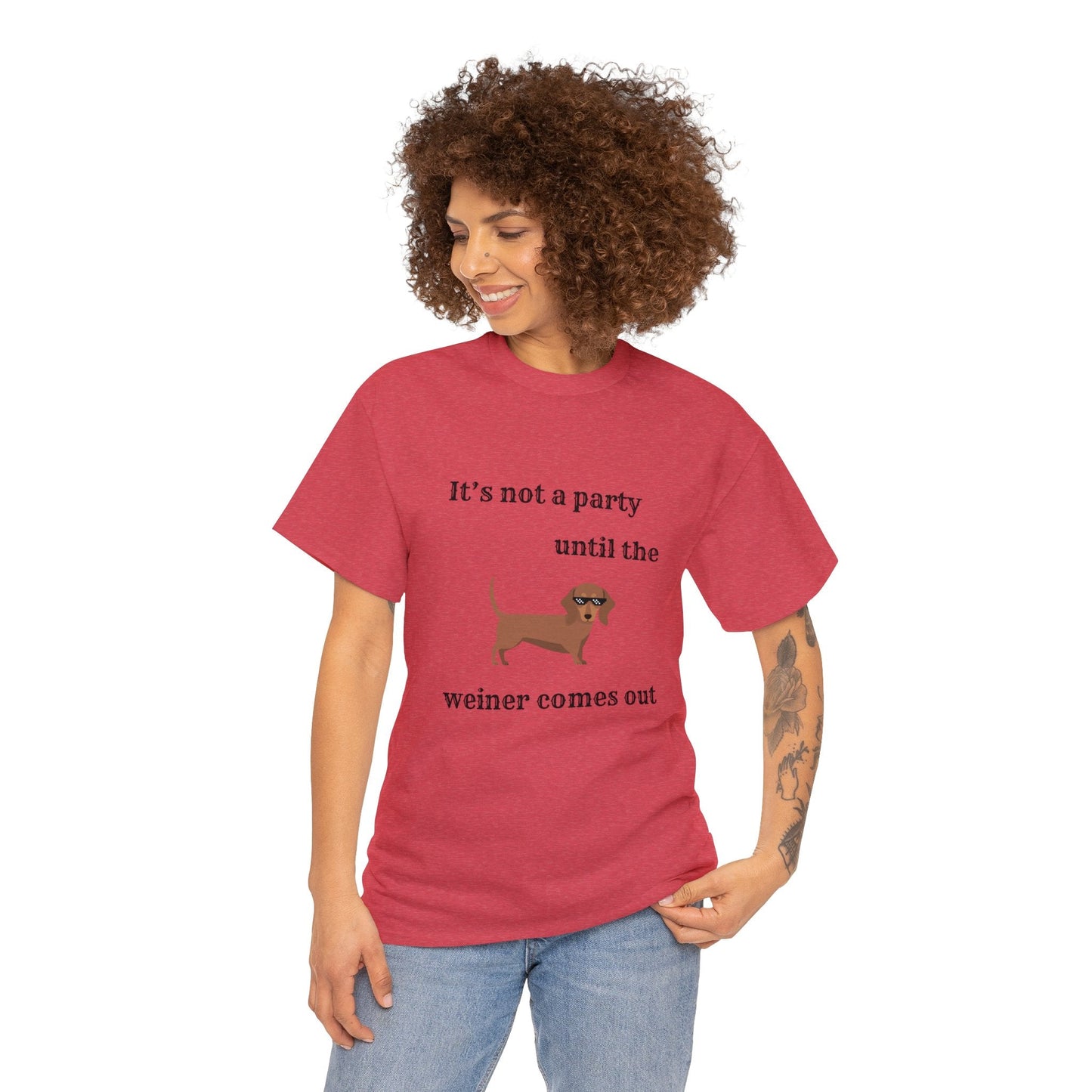 Dachshund Weiner Party Short Sleeve Tee
