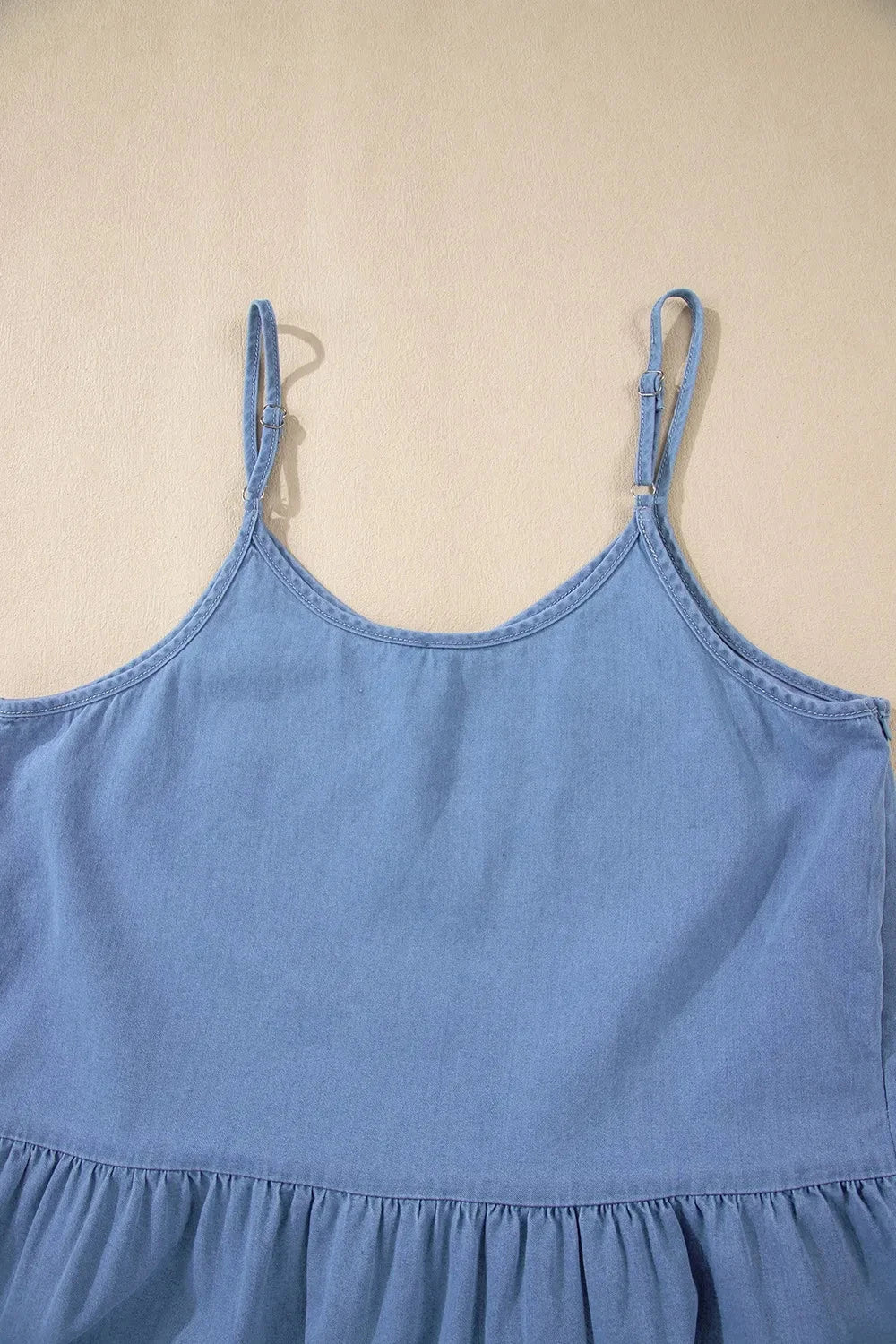 Simply Love: Ruffled Denim Tank Simply Love