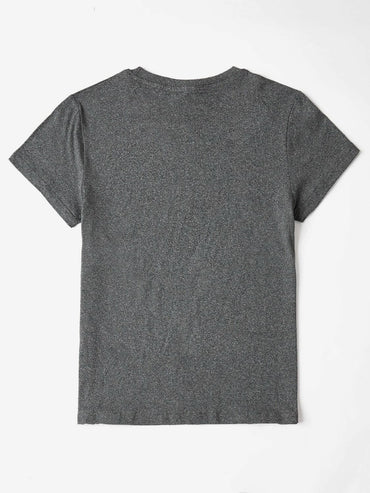 Graphic Round Neck Short Sleeve T-Shirt.