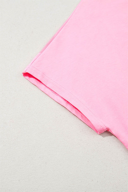 Myosotis Two Tone Half Buttons Collared T Shirt for Women
