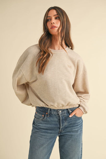 Malibu vintage crop sweatshirt