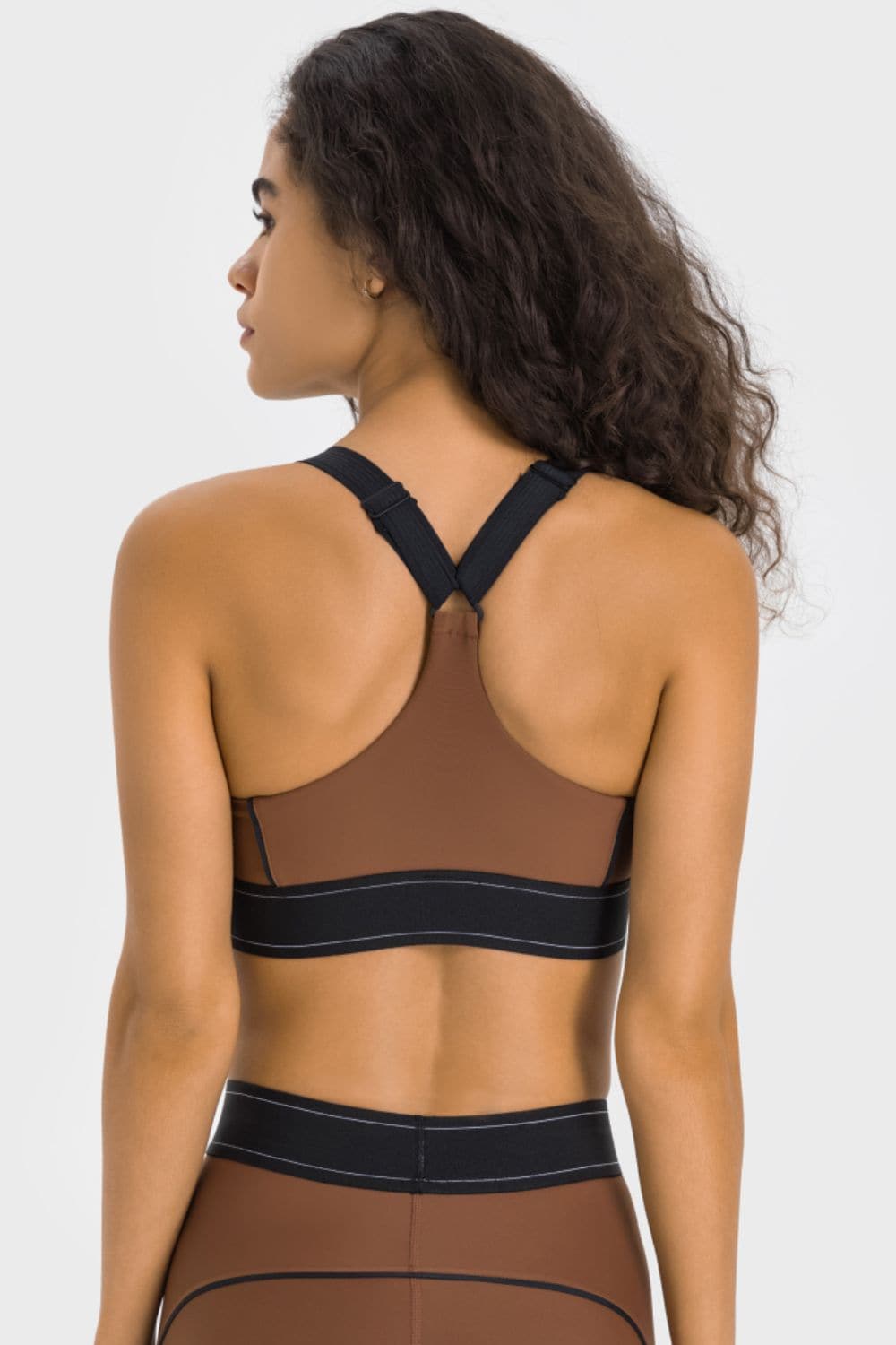 Contrast Sports Bra.