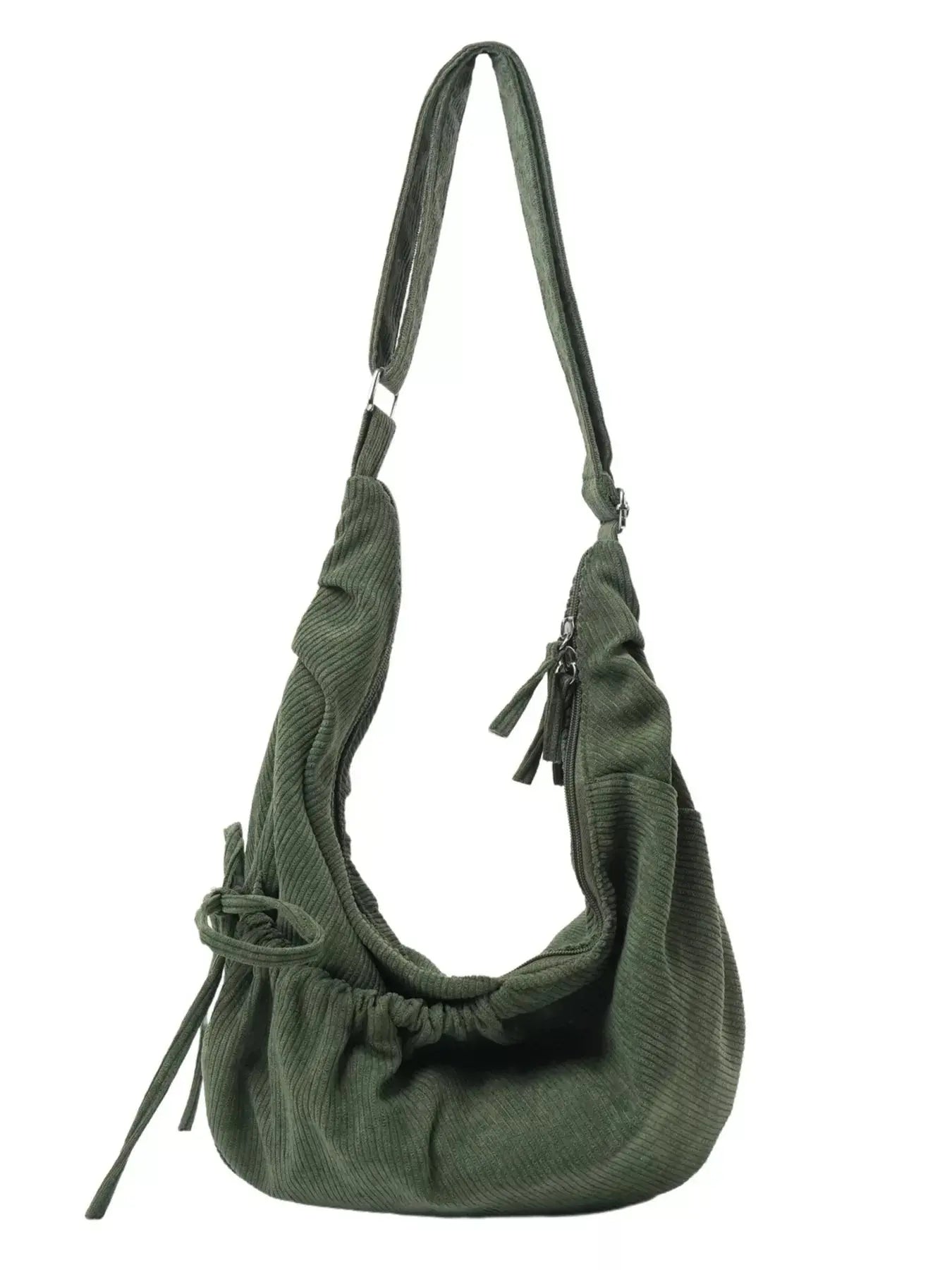 Corduroy Drawstring Crossbody Bag Simply Love