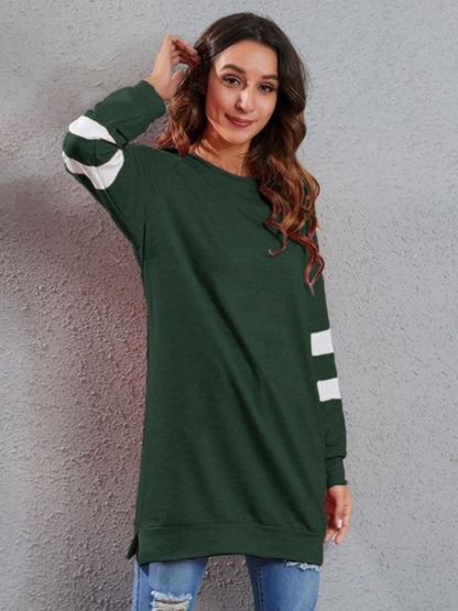 Stylish striped long sleeve tee for all sizes