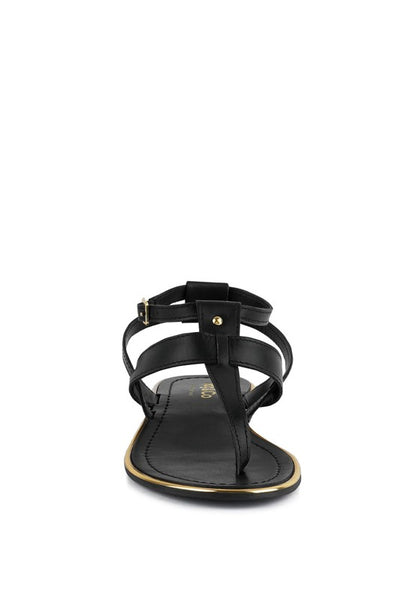 Chic Irene leather thong sandals