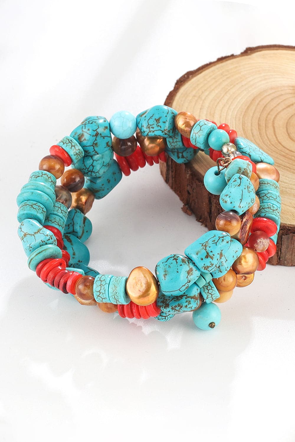 Layered Turquoise Bracelet.