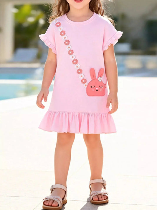 Children's Bunny Ruffle Hem Dress Simply Love