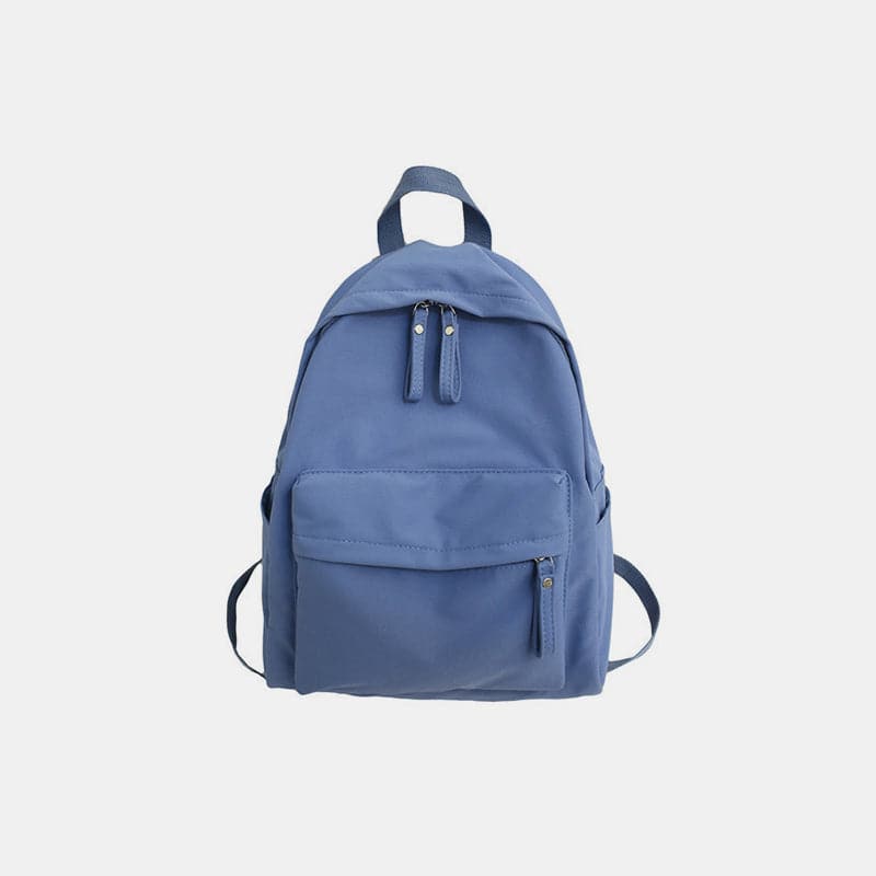 Large cotton zip backpack - stylish everyday bag