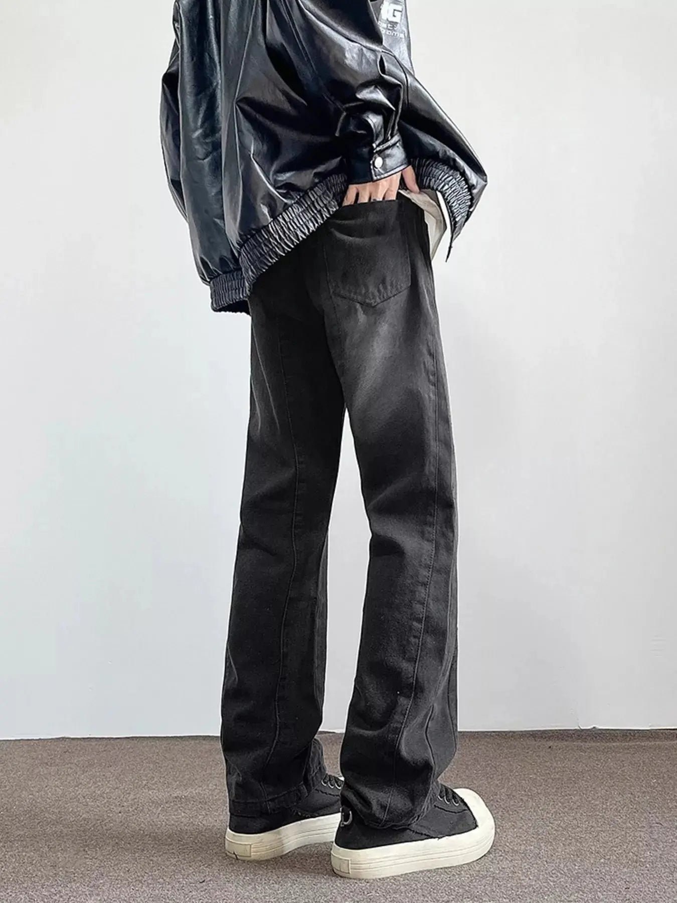 Men's Full Size Vintage Wash Wide Leg Jeans Plus Size Simply Love
