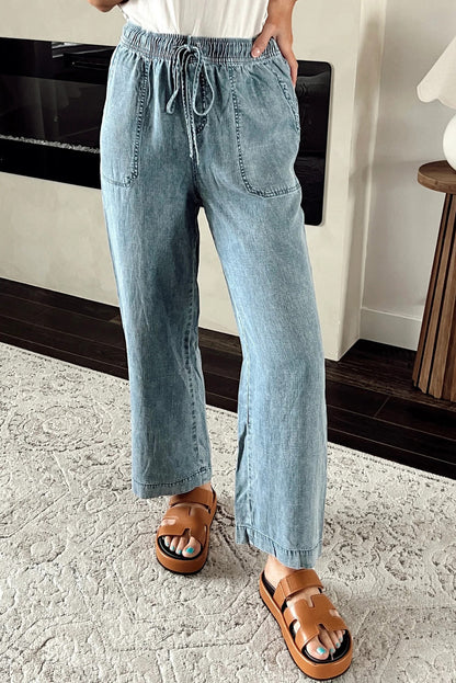 Relaxed fit mineral wash jeans