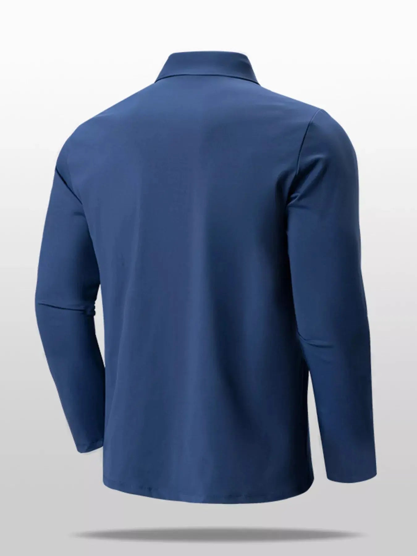 Men's Plus Size Long Sleeve Button Detail Polo Simply Love