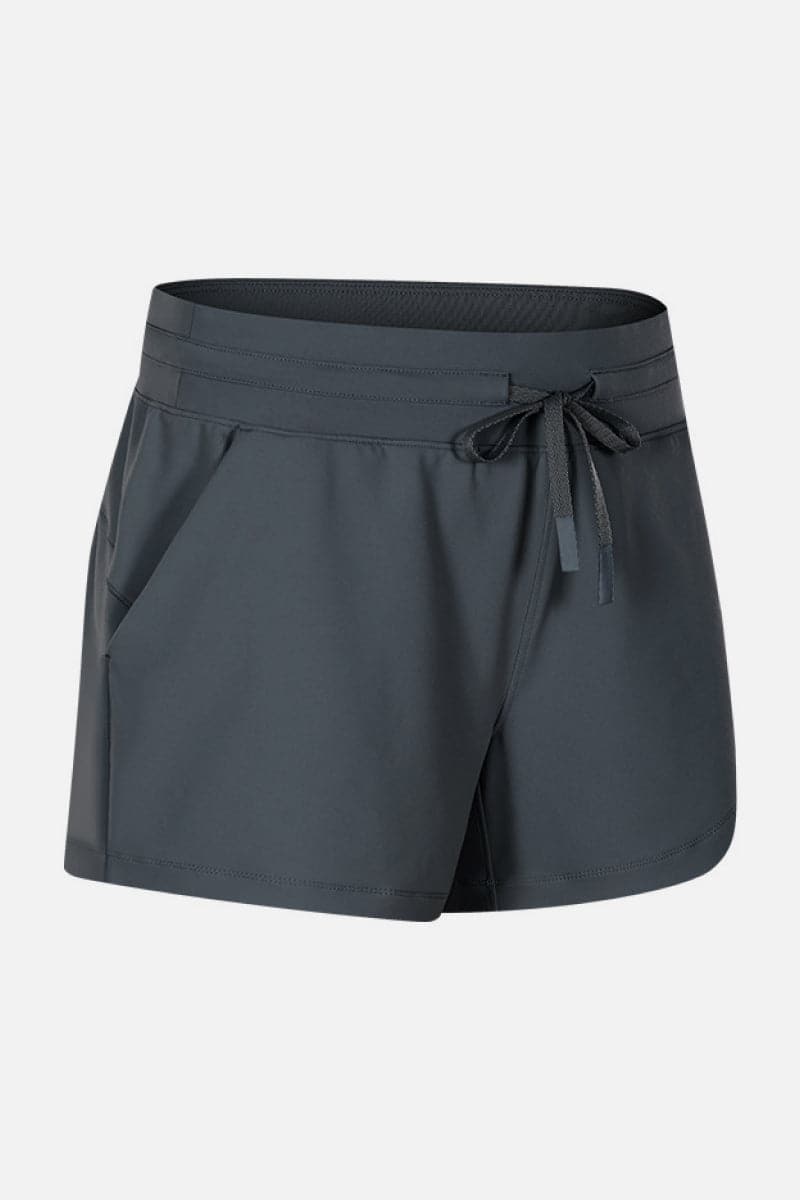 Waist Tie Active Shorts.