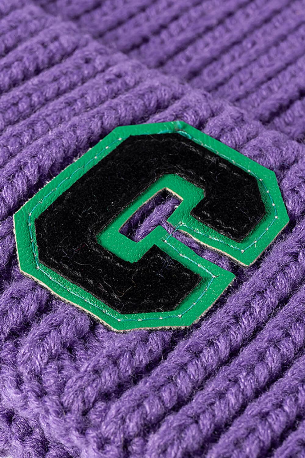 Letter C Patch Cuffed Beanie.